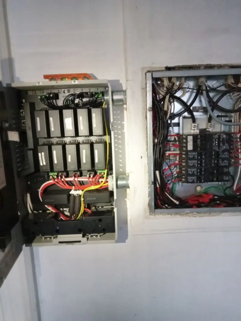 Electrical panel upgrade completed for Security Camera Wiring in Gloucester Courthouse